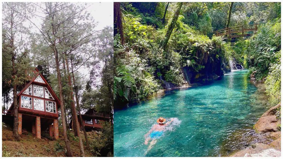 Aguas color turquesa en Pancho Poza