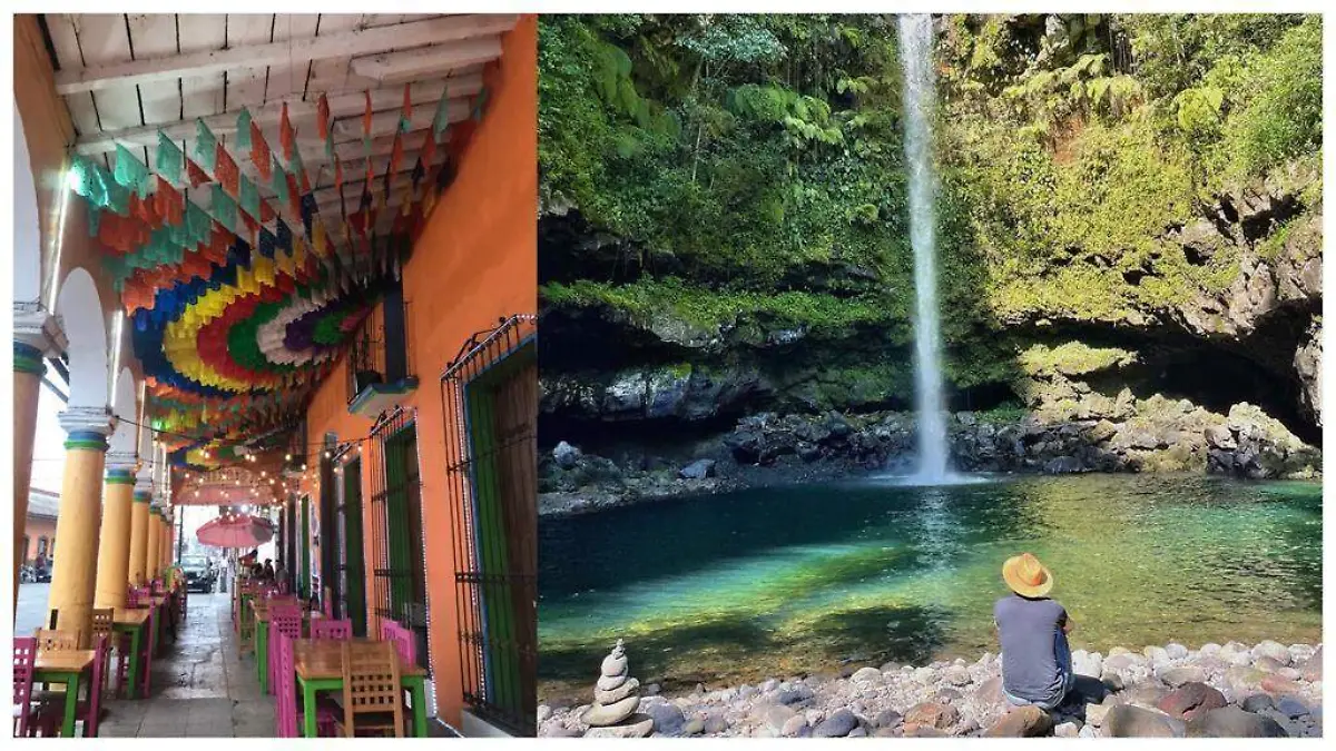 Cascada la escondida en Xico