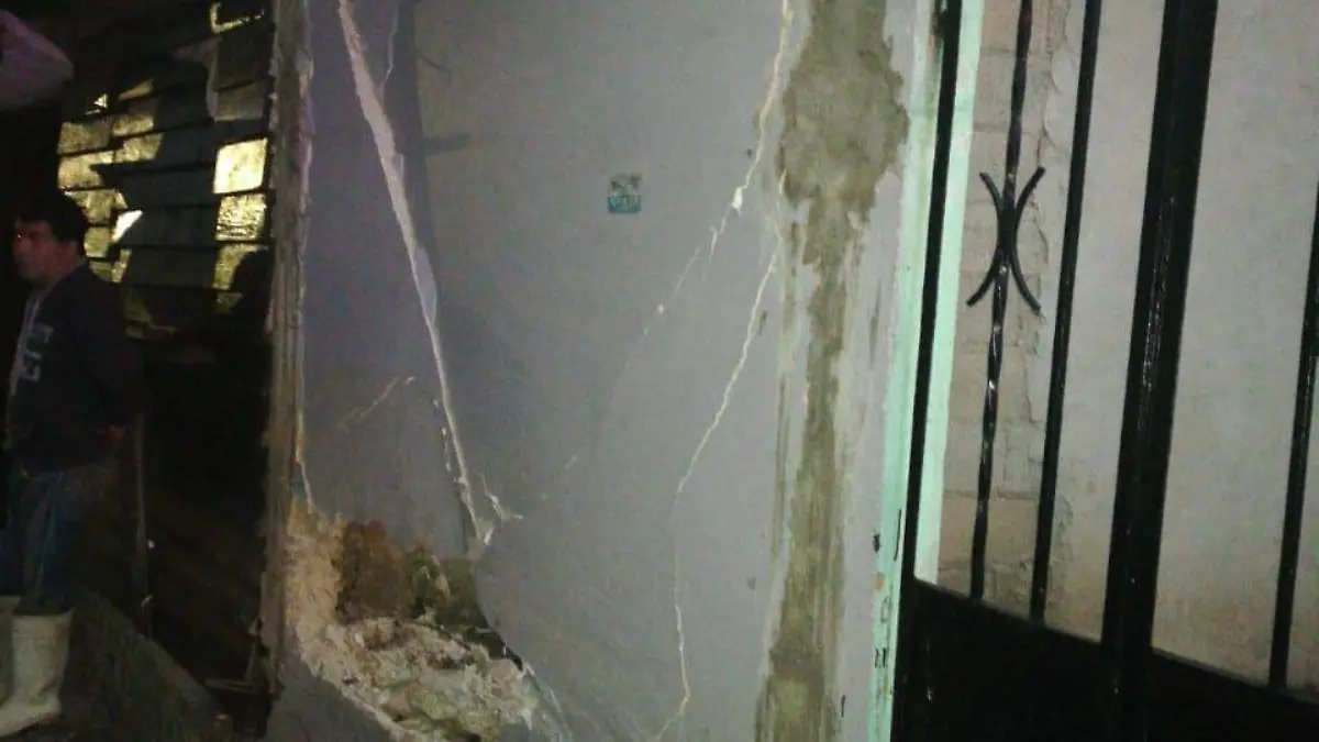 chocó contra muro