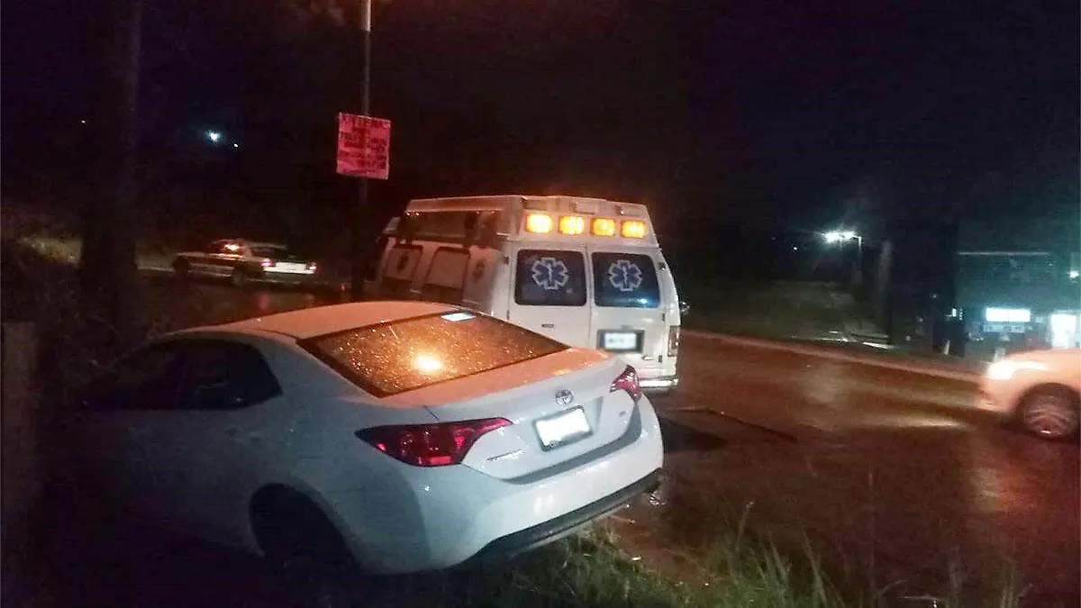 Accidente en bulevar Europa, del fraccionamiento El Vergel