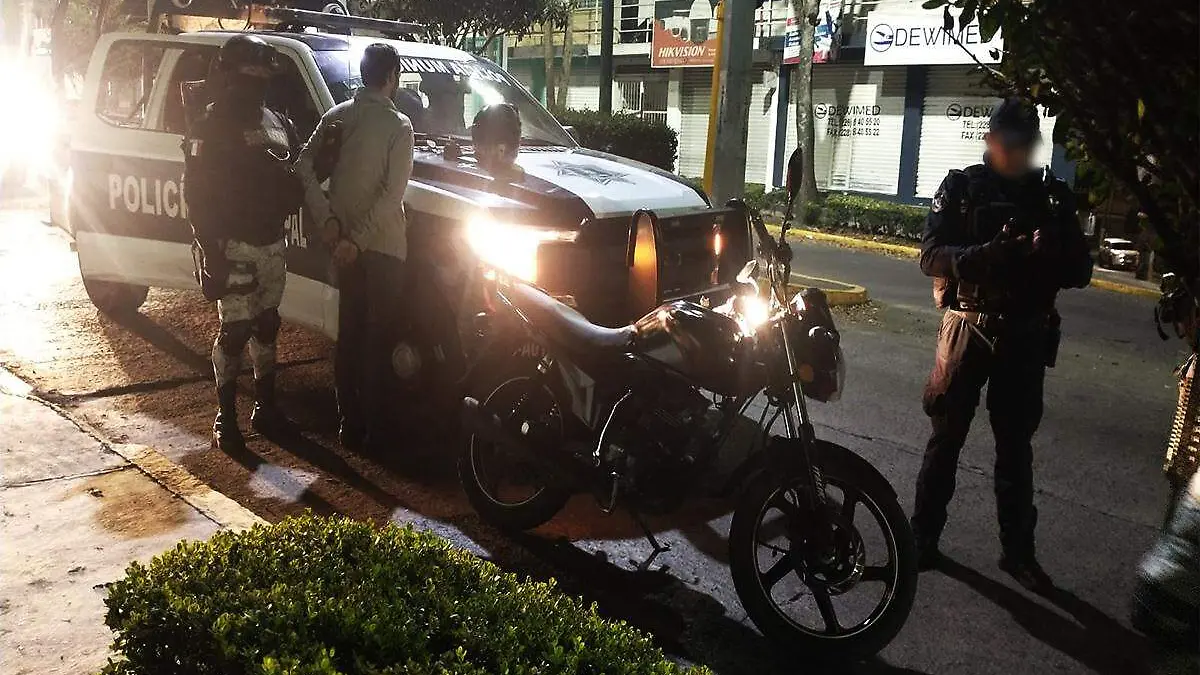 Detenido por presunto robo de motocicleta en Xalapa
