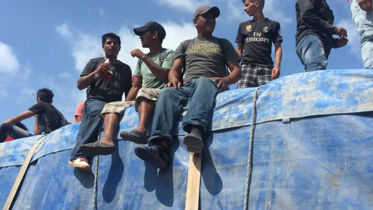 Migrantes llegan a Veracruz
