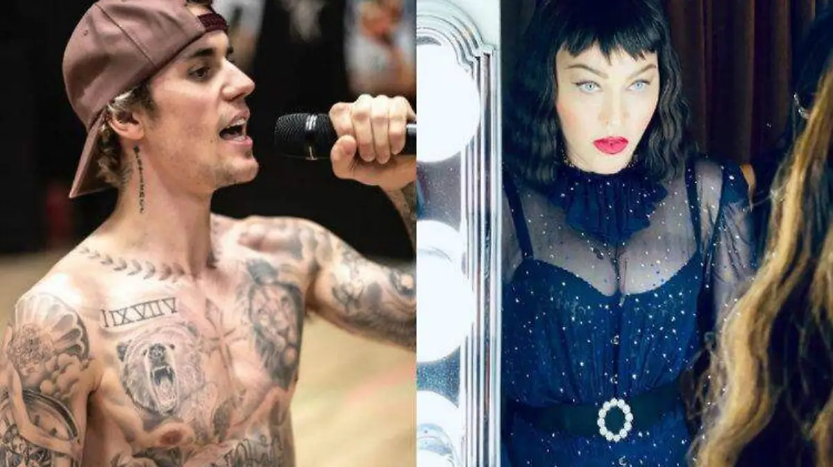 collage justin bieber madonna coronavirus INSTAGRAM