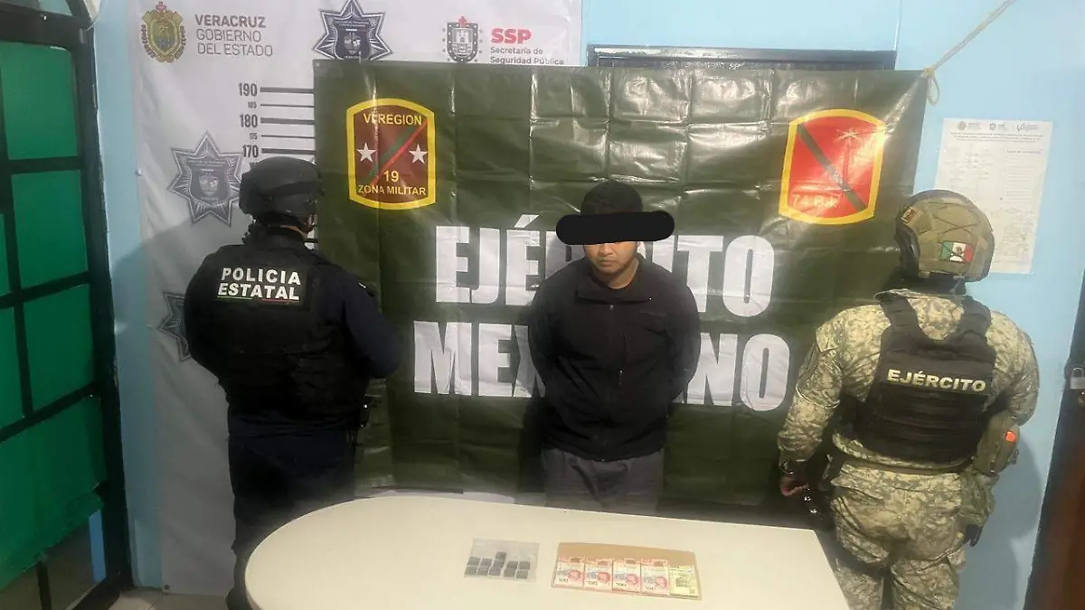 Ejército Mexicano y SSP realizan dos detenciones en la zona norte de Veracruz