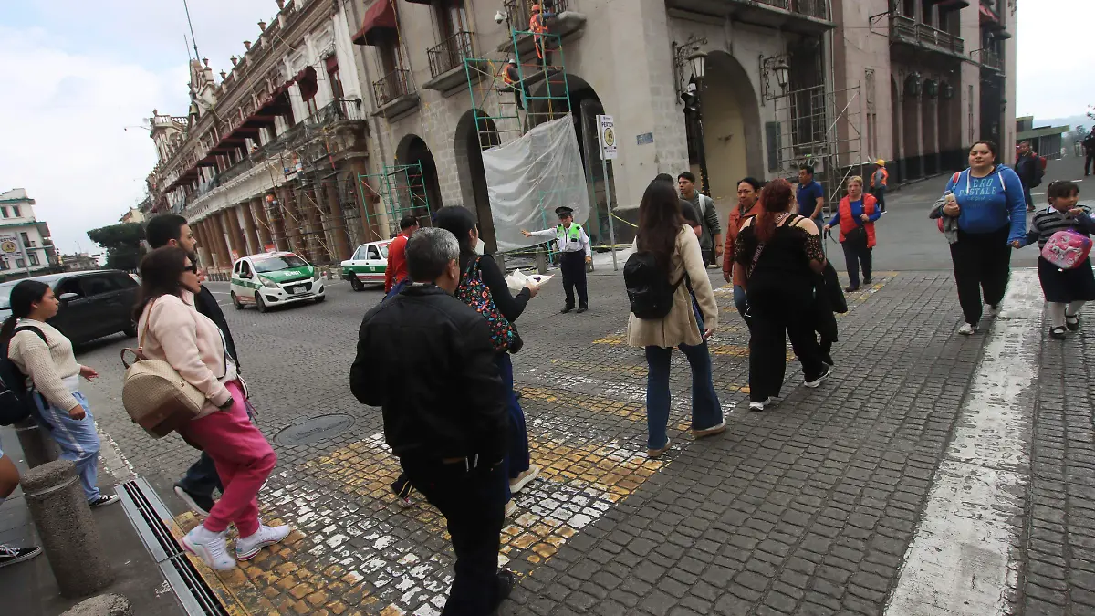 Apagón en el centro de Xalapa