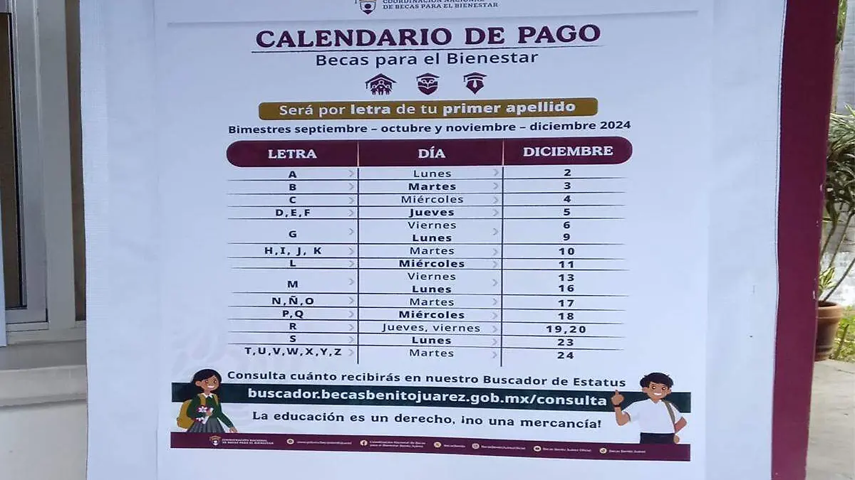 Calendario de pagos