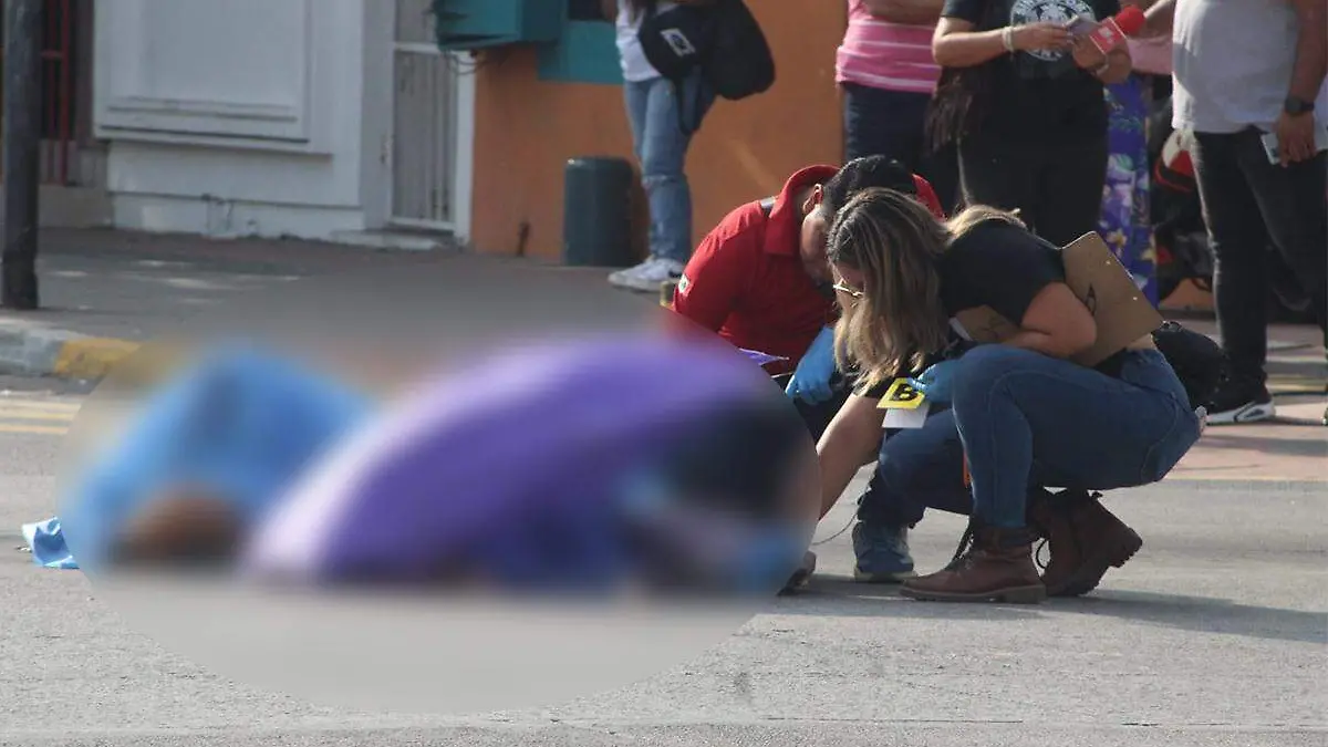 Mujer atropellada por autobús en Veracruz