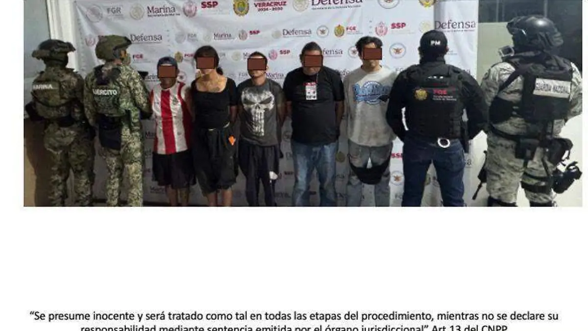 Detienen a ocho personas durante operativo realizado en Veracruz 
