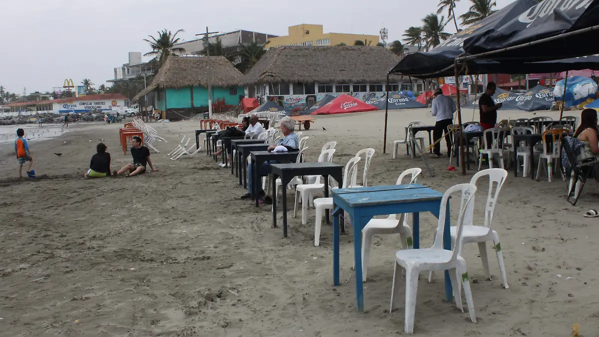 frente frío en el puerto