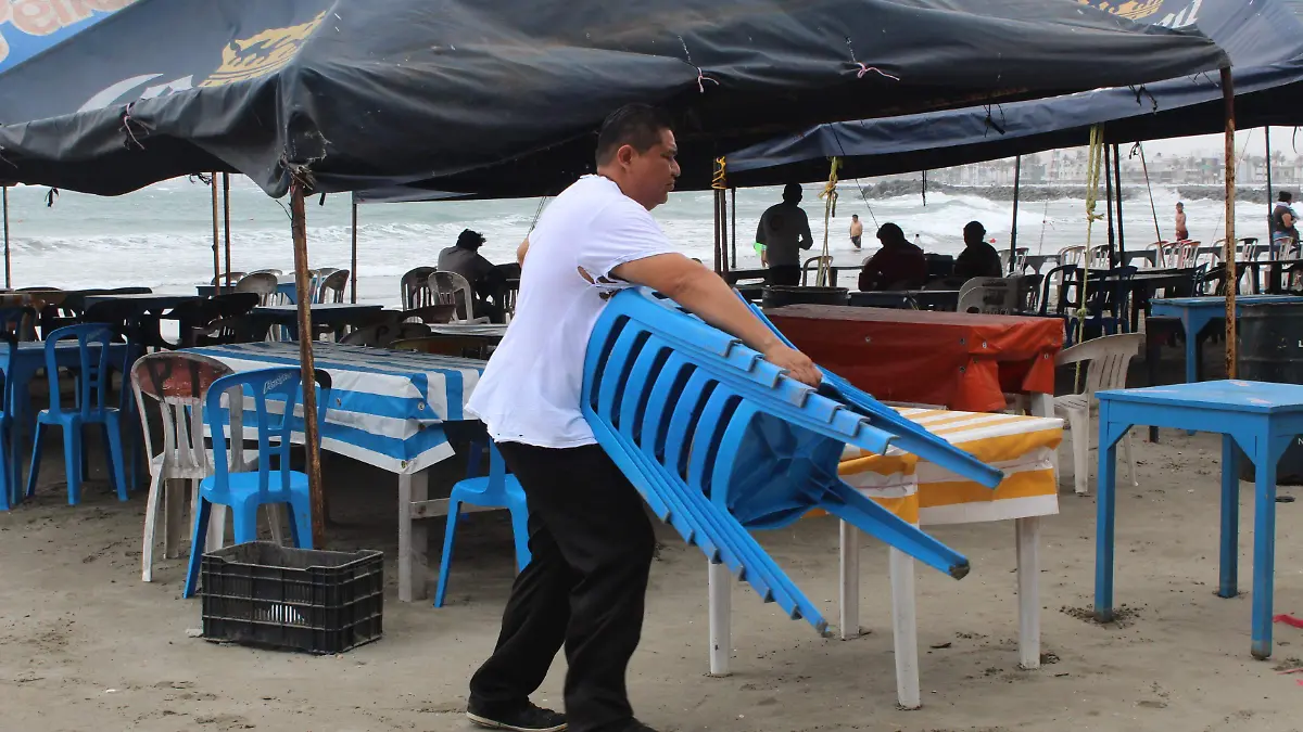 Frente frío en el puerto