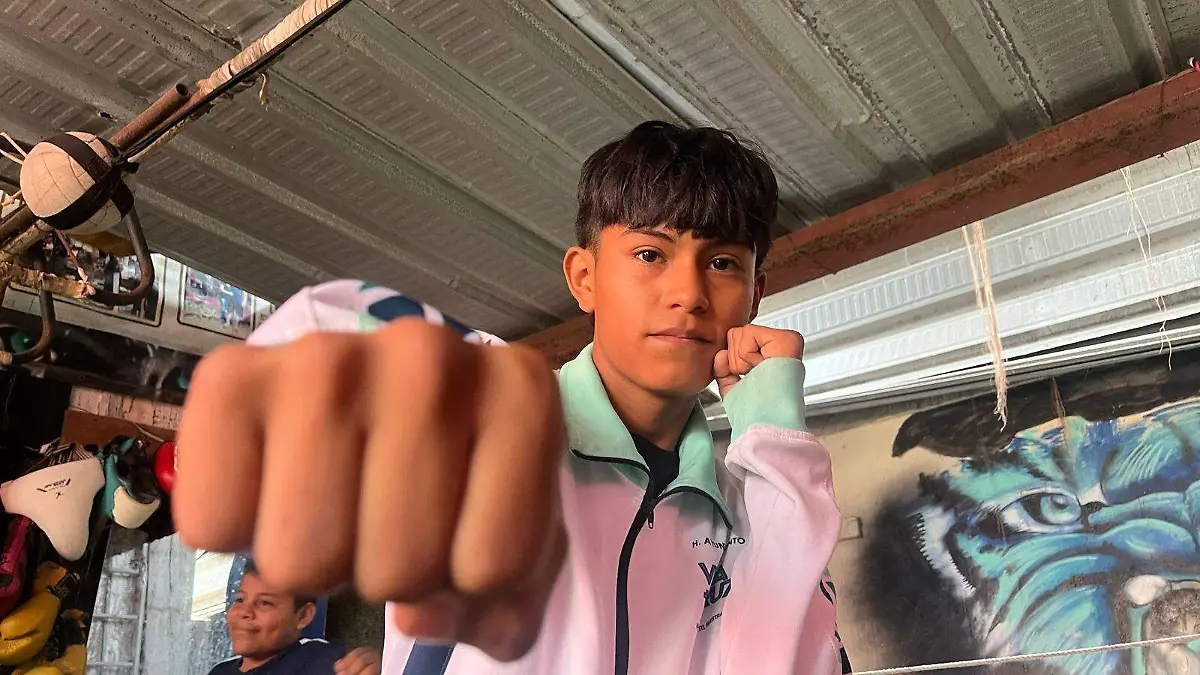 Joven promesa del boxeo