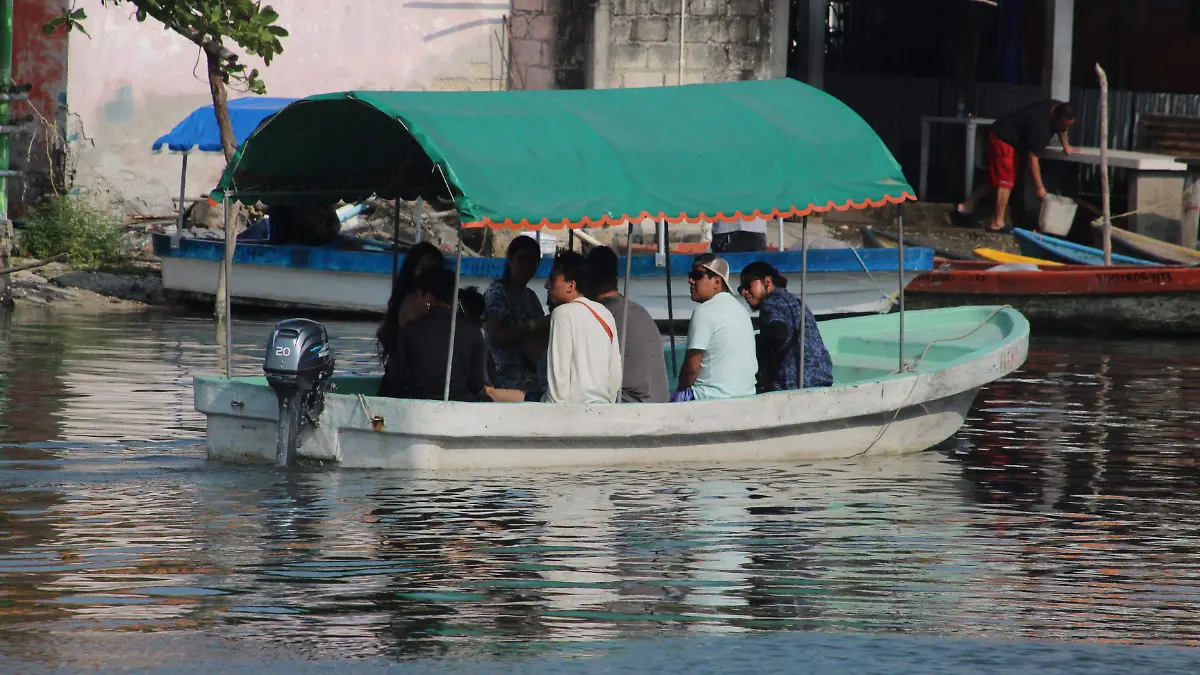 Recorrido por la laguna de Mandinga en lancha