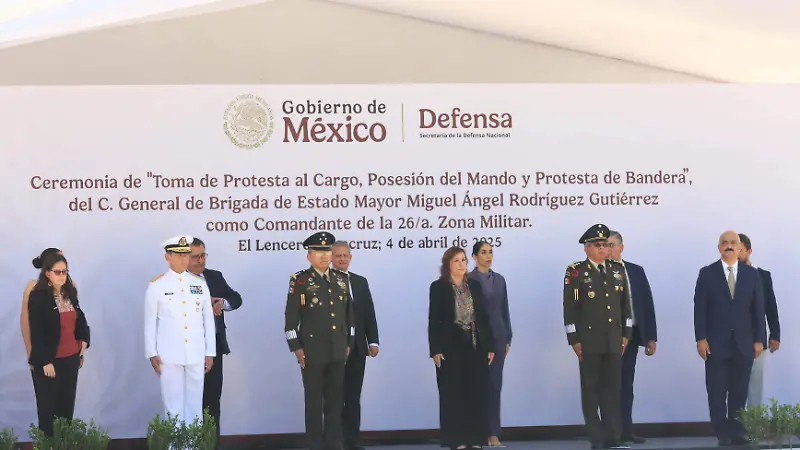 Ceremonia en la 26 Zona Militar con sede en El Lencero