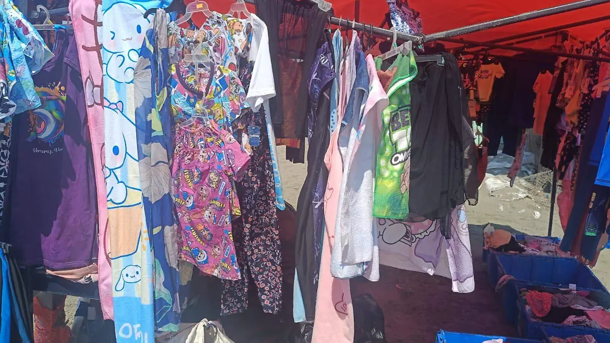 Vendedora de artículos para playa