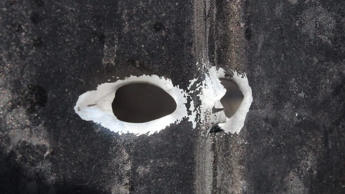 Daños por balacera en viviendas