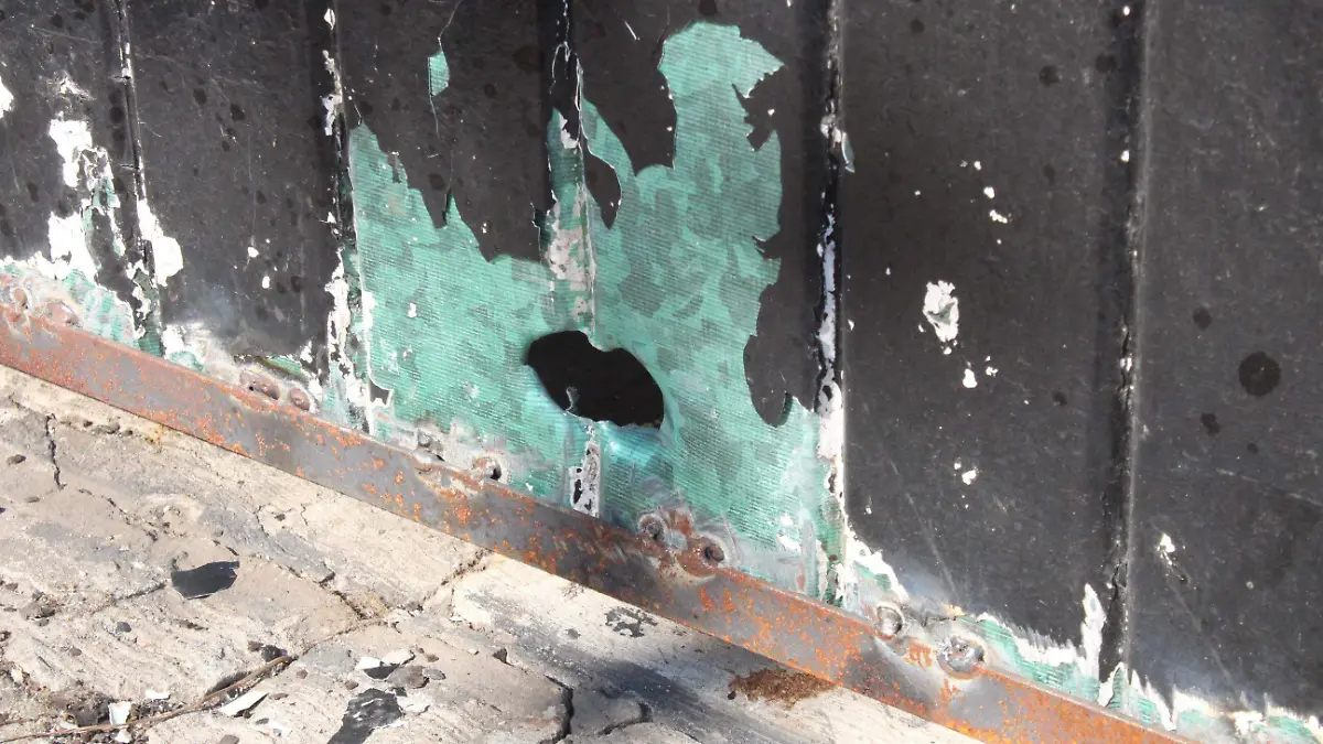 Daños por balacera en viviendas