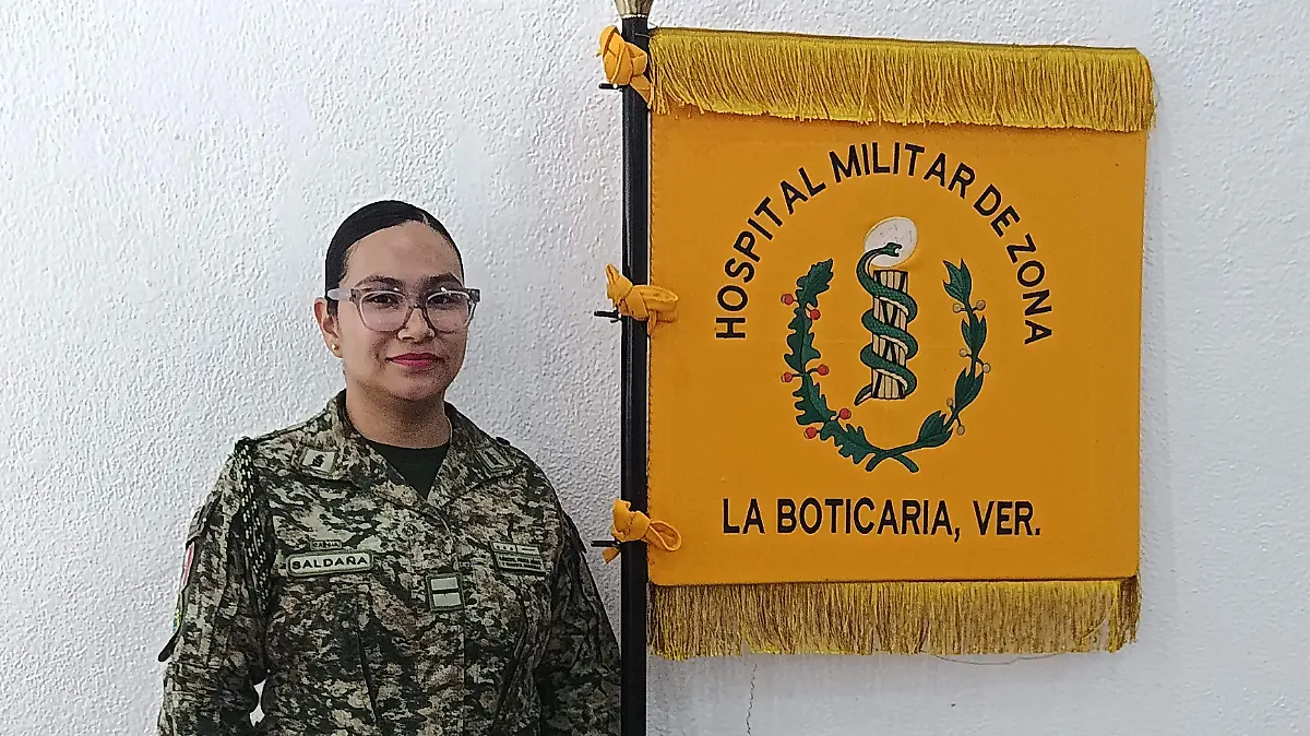 Andrea Parra Dorantes, Enfermera del hospital militar de veracruz 