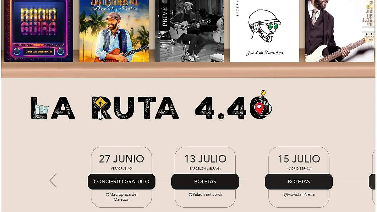 Anuncia el cantante Juan Luis Guerra que se presentará en Veracruz