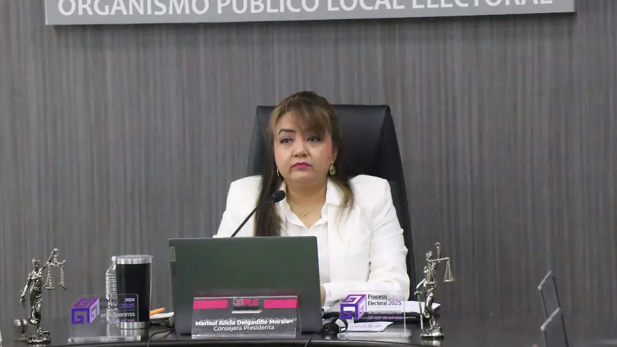 La consejera presidenta del organismo, Marisol Delgadillo Morales