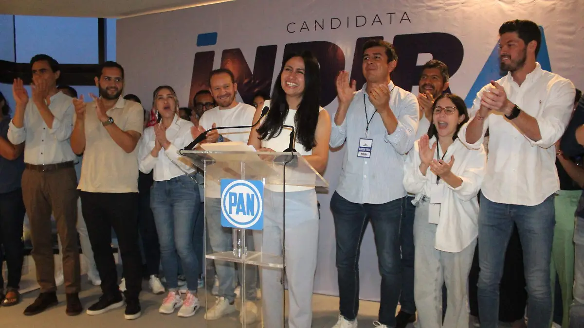 Candidata del PAN Indira Rosales San Román 
