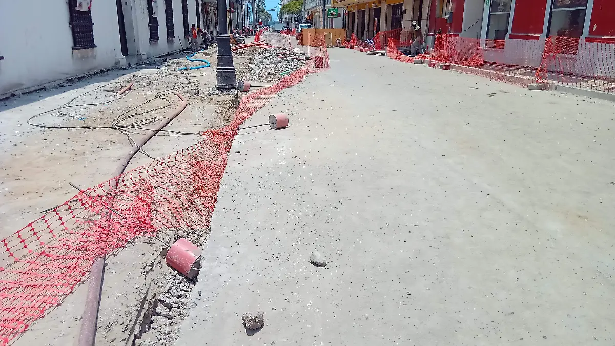 Obras en el centro histórico