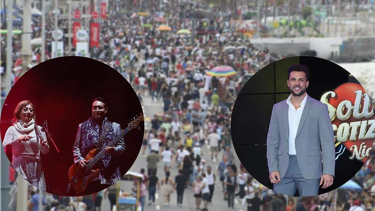 Los Ángeles Azules y Nicola Porcella en el Carnaval de Veracruz 2025