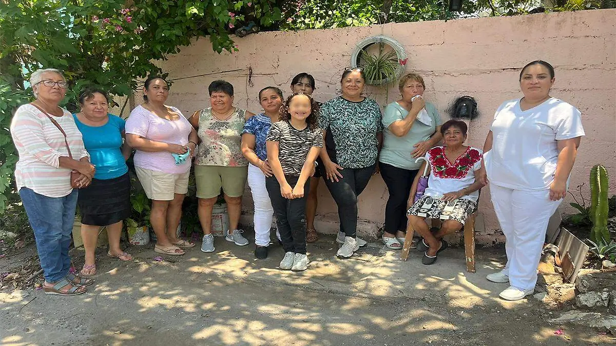 Vecinas de la colonia Villa Rica de Boca del Río