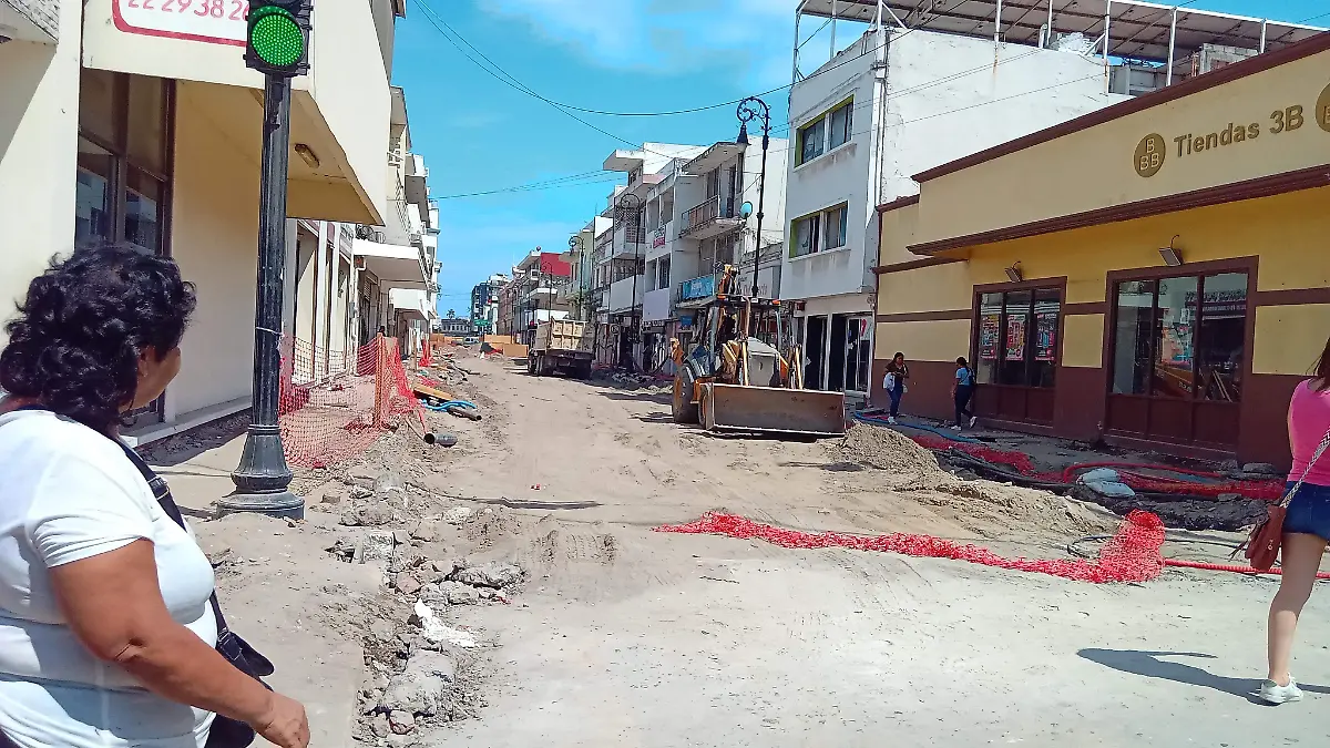 Comerciantes del centro histórico de Veracruz