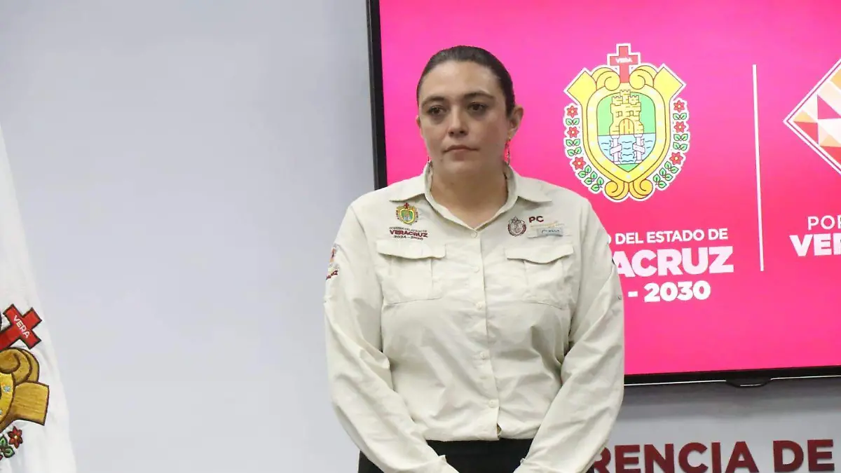 La secretaria de Protección Civil, Guadalupe Osorno Maldonado