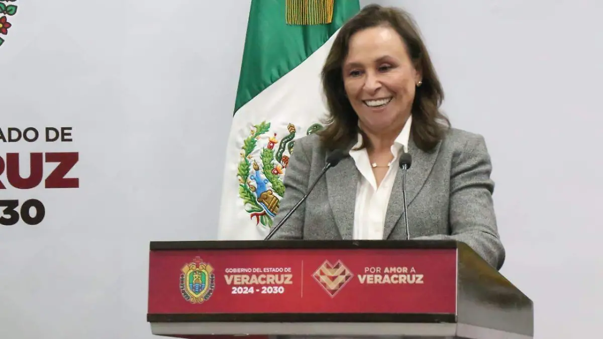 La gobernadora Rocío Nahle García