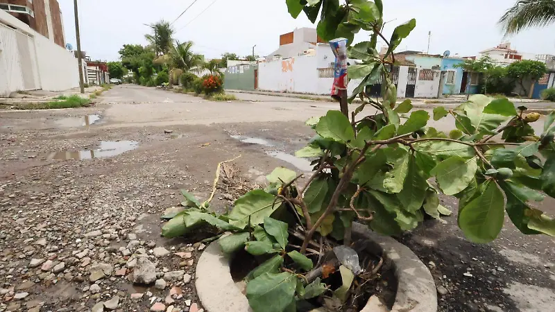 Recorrido fracc villa rica, calles en mal estado