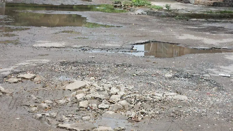 Recorrido fracc villa rica, calles en mal estado