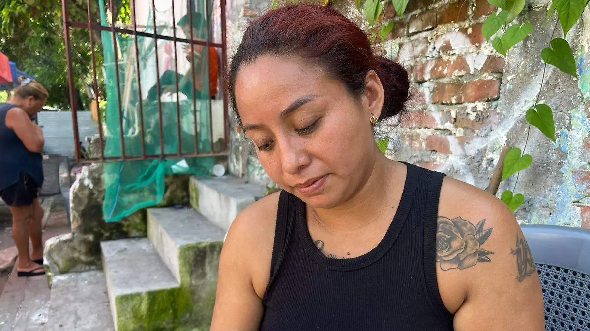 Martha Berenice Meneses Castellanos, esposa de fallecido en penal de Tuxpan 