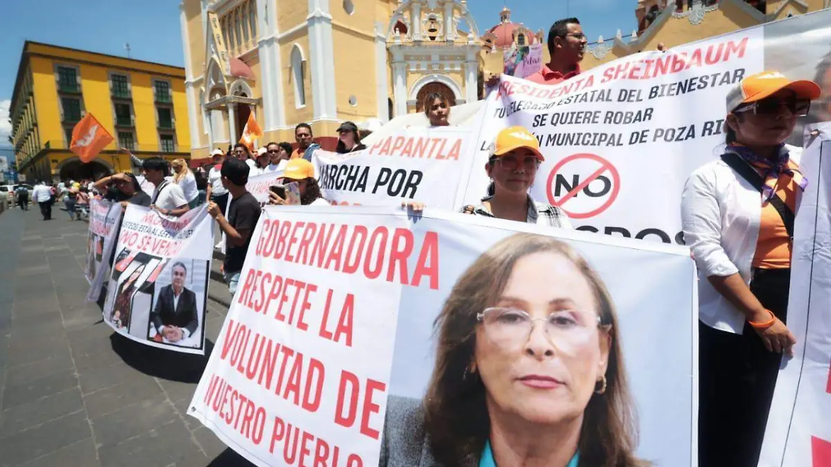 Protesta Movimiento Ciudadano en Xalapa