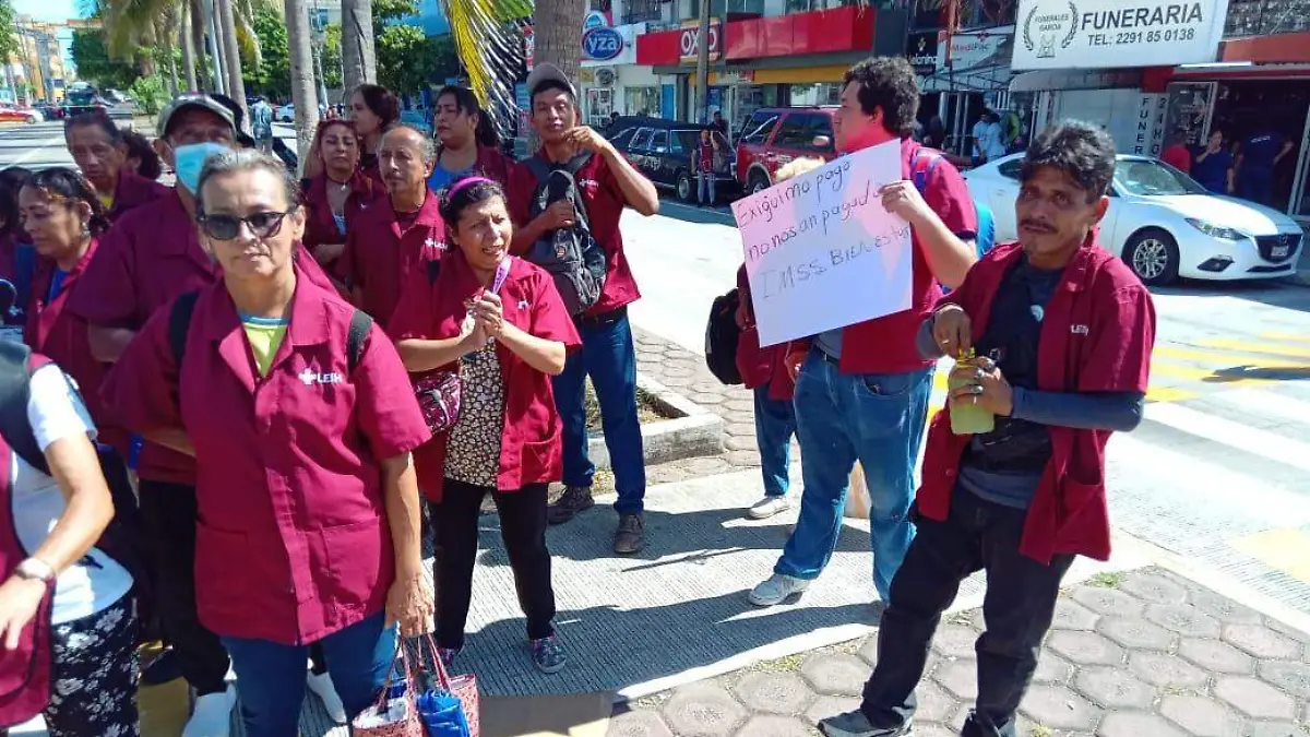 Trabajadores de limpieza del Hospital de Veracruz 