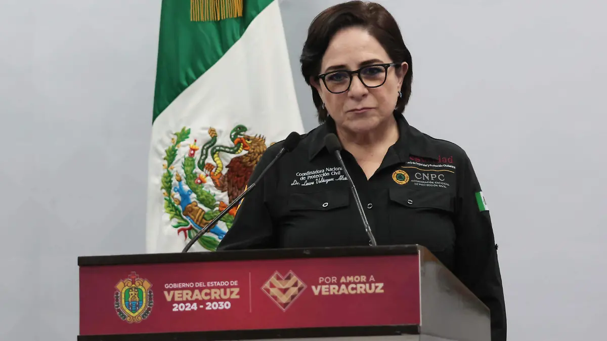 Coordinadora nacional de Protección Civil, Laura Velázquez Alzúa