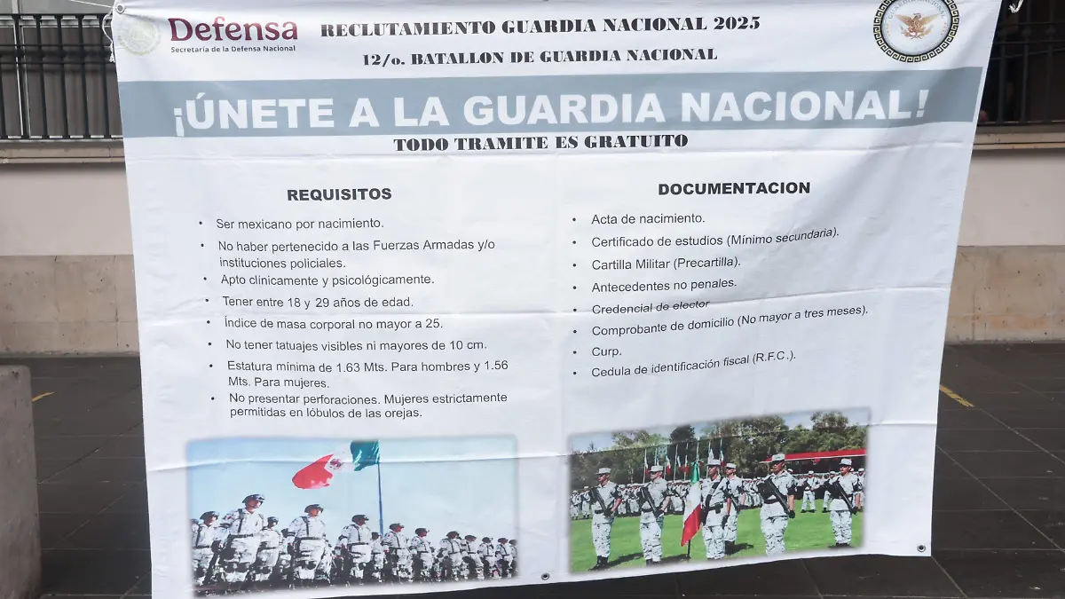 Guardia Nacional abre convocatoria para reclutar 200 elementos