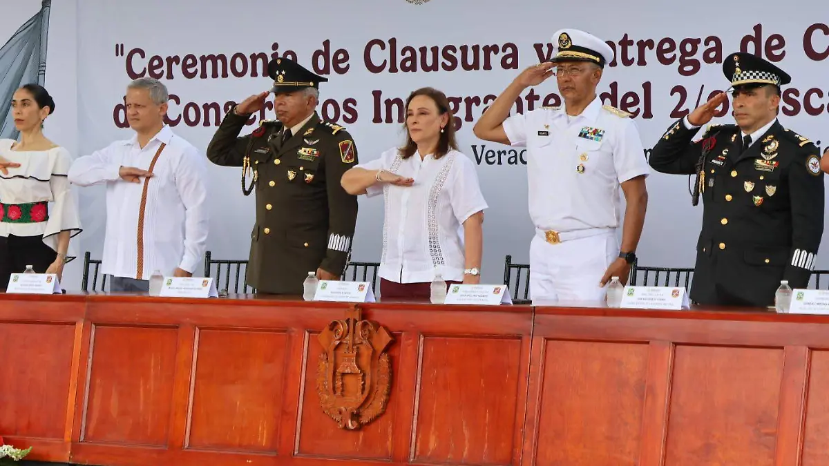 Ceremonia de clausura y entrega de cartilla militar a conscriptos