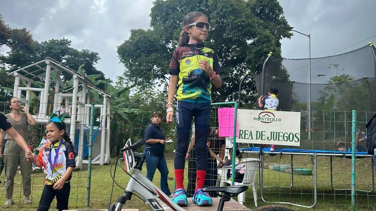 Final del Estatal de Ciclismo Infantil en Montecillos, Coatepec