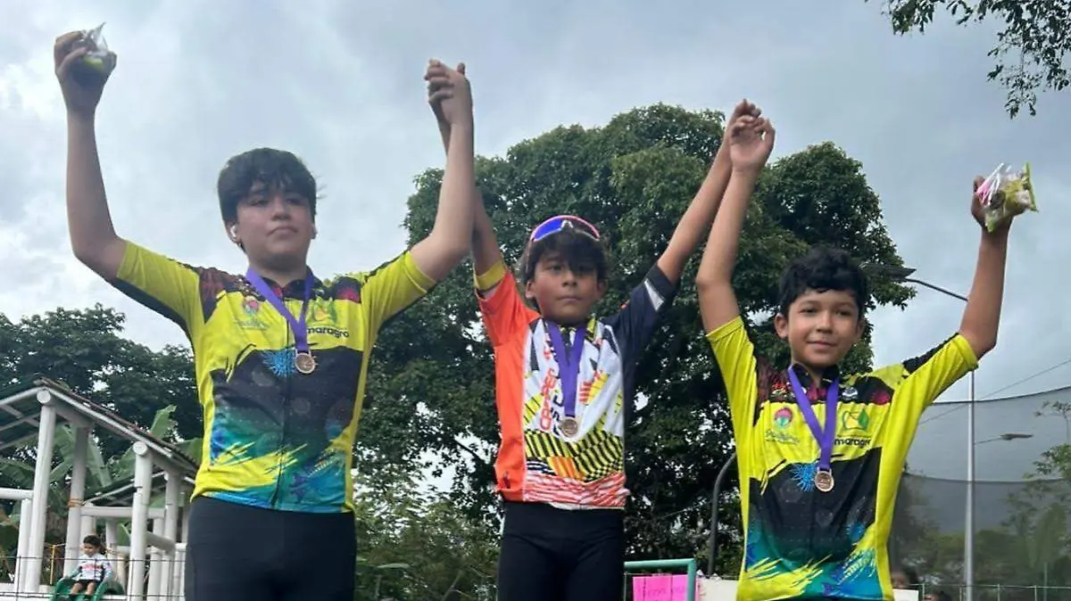 Final del Estatal de Ciclismo Infantil en Montecillos, Coatepec