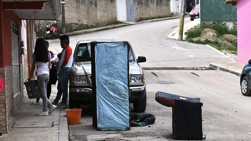Daños tras lluvia en colonia Vasconcelos 