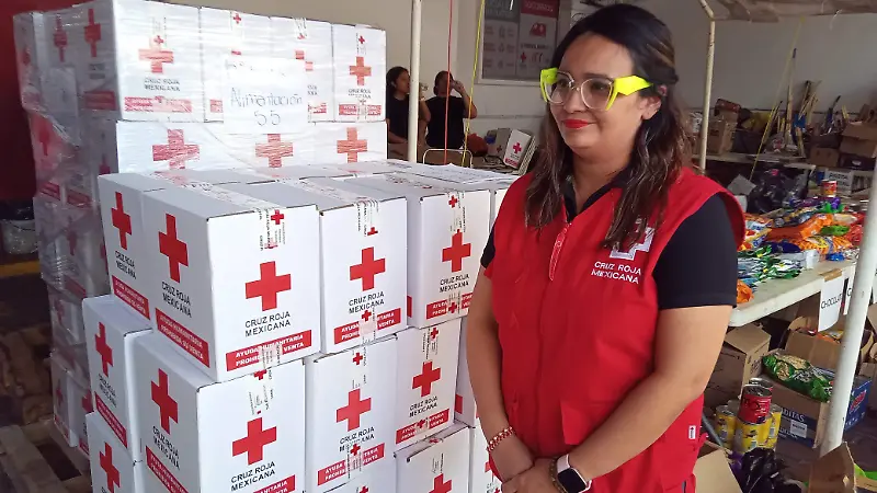 Lucero González,  coordinadora regional de la cruz roja 