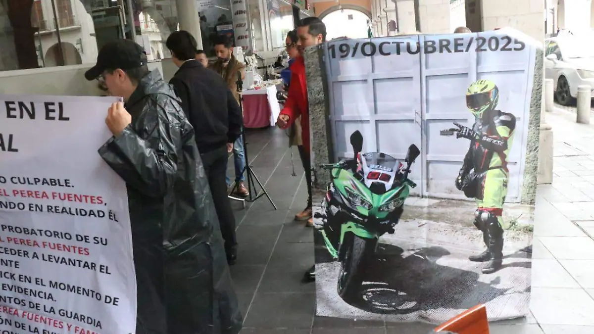 Conferecia de familiares de persona atropellada