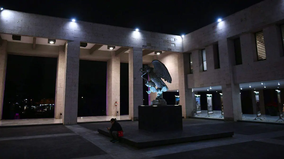 Congreso de Veracruz por la noche