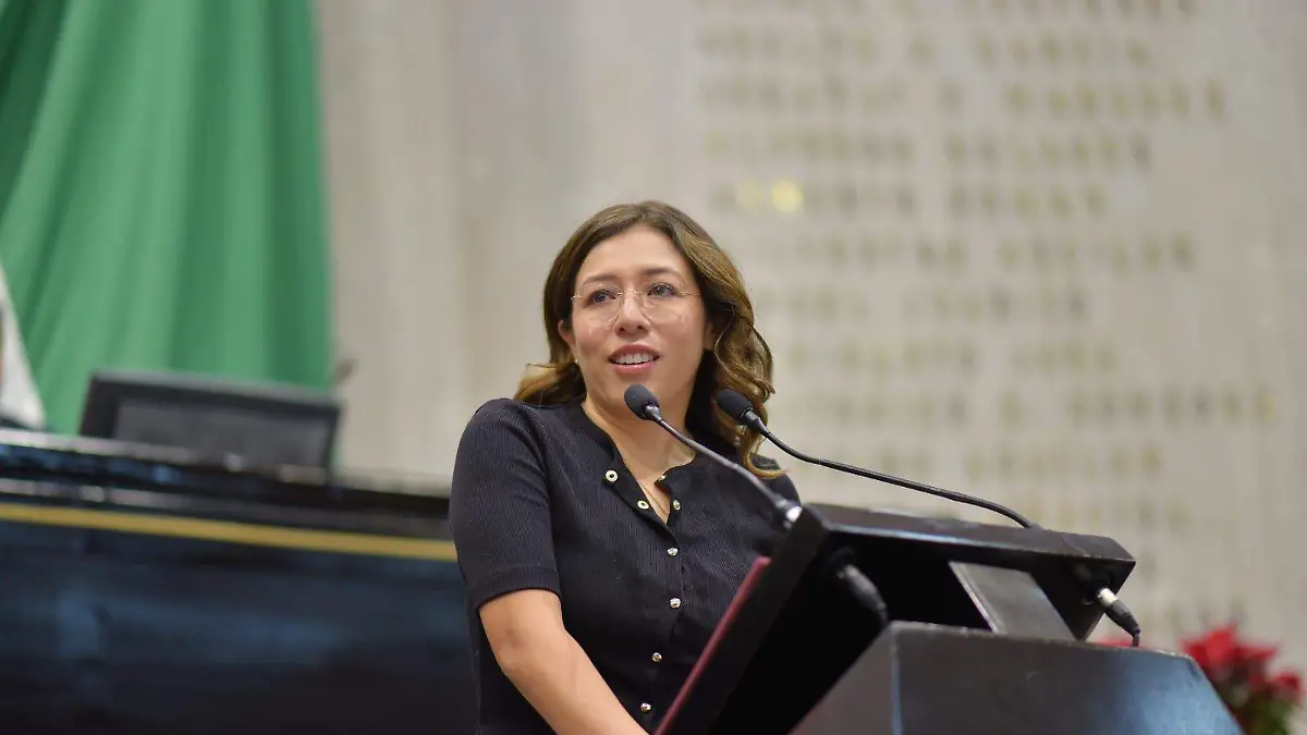 La diputada Naomi Edith Gómez Santos dirigió un mensaje a las y los participantes.