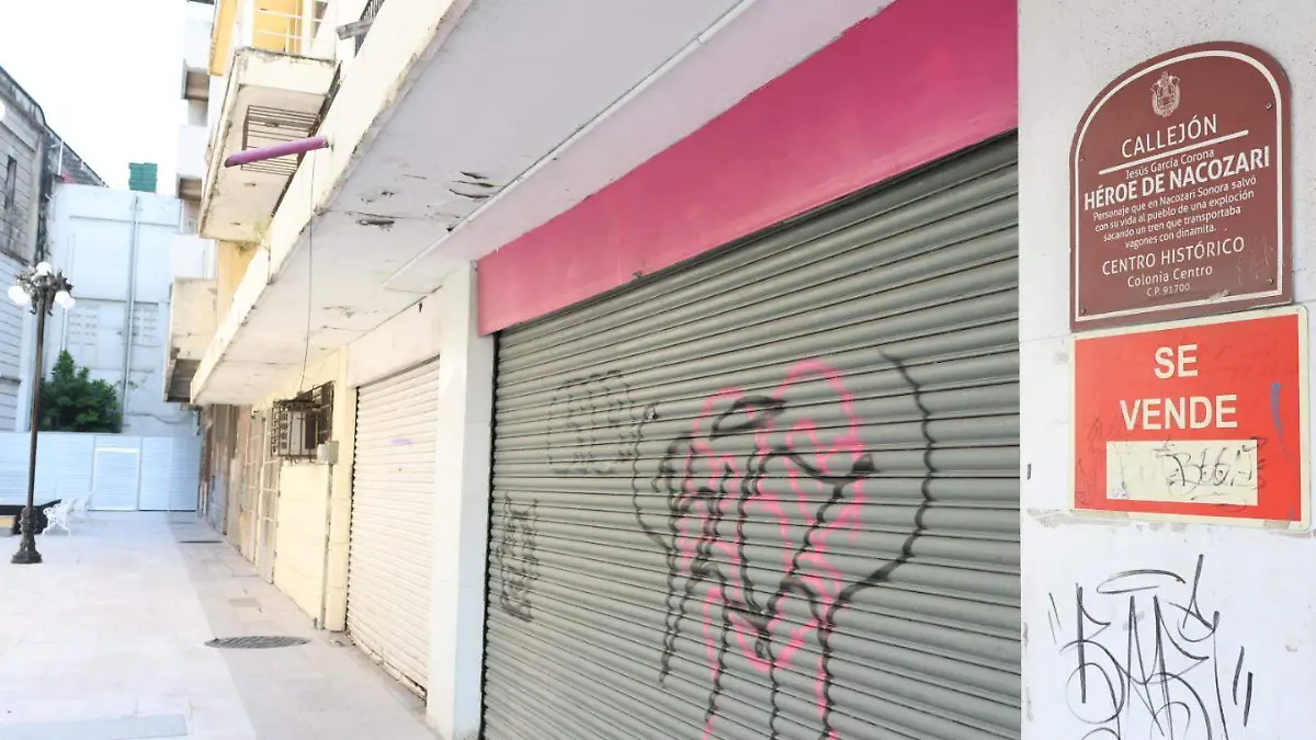 Callejones del centro histórico de Veracruz 