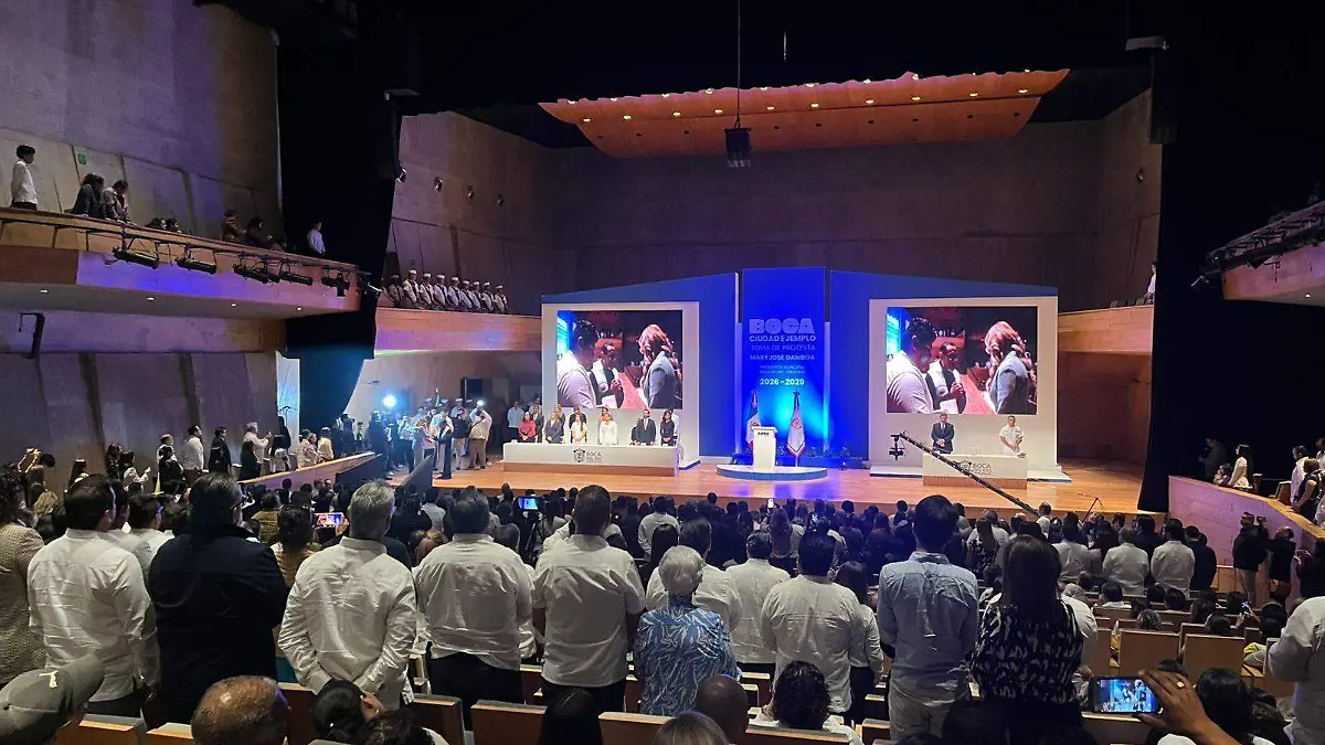  El Foro Boca fue sede de la toma de protesta de la alcaldesa María Josefina Gamboa Torales