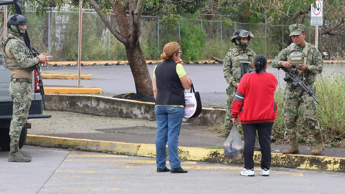 Operativo de seguridad en el coyol