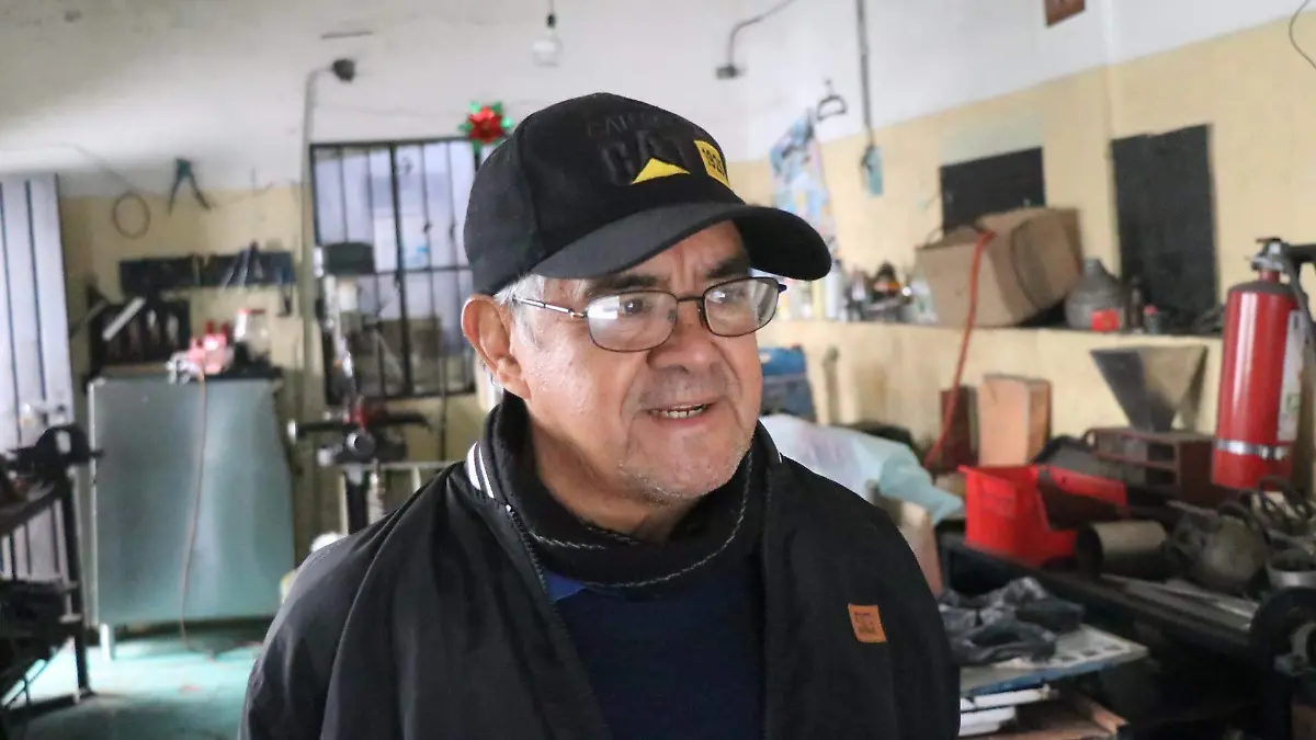 Fernando Díaz Gutiérrez, tornero en Xalapa