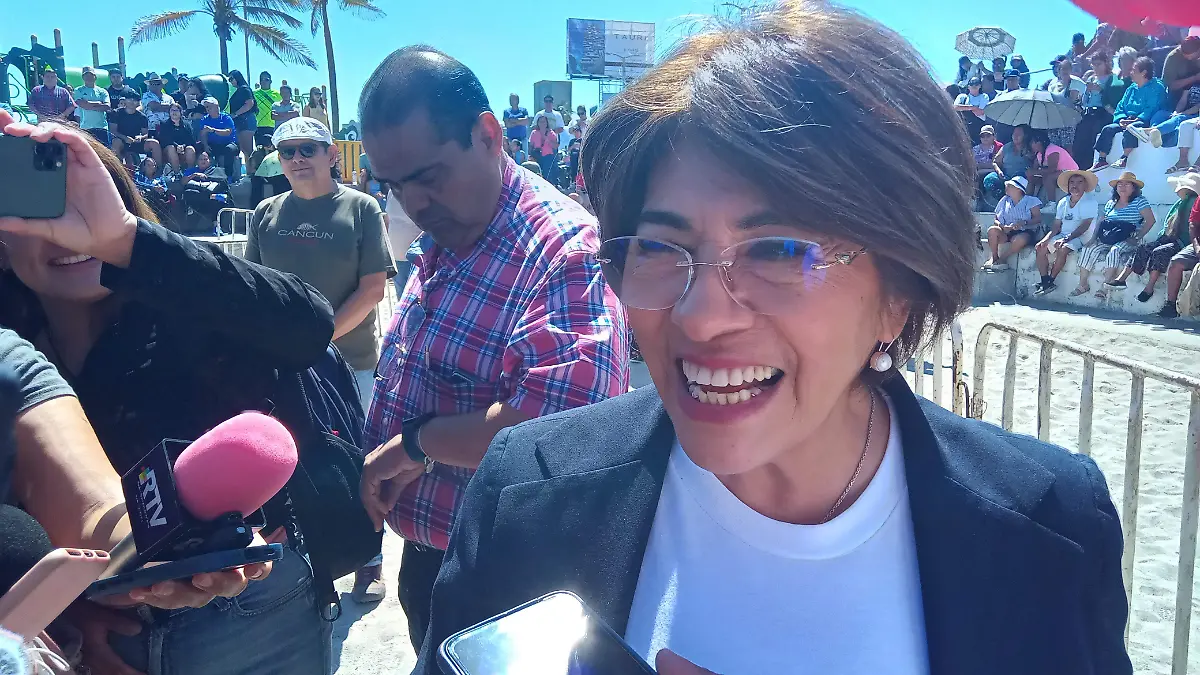 La alcaldesa del puerto de Veracruz, Rosa María Hernández Espejo 